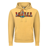 Vintage Mustard mama our lady of guadalupe Vintage Hoodie - BarkalooDesign