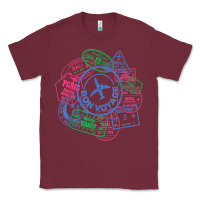 Bon Voyage Travel Stamp T Shirt Classic Tee | Teevron
