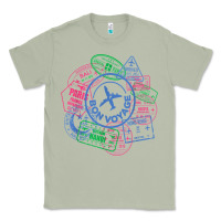 Matcha bon voyage travel stamp t shirt Classic Tee - linhVisuals