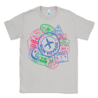Moon Dust bon voyage travel stamp t shirt Classic Tee - linhVisuals