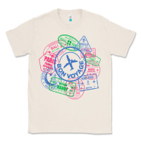 Natural bon voyage travel stamp t shirt Classic Tee - linhVisuals