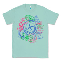 Seafoam bon voyage travel stamp t shirt Classic Tee - linhVisuals