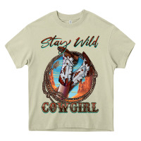 Mossy Stay Wild Cowgirl Heavy Core Tee - FaDigitalArtStudio