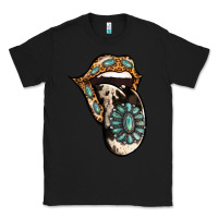 Black Turquoise Gemstone Leopard Cowhide Tongue Classic Tee - Jasminsmagicworld