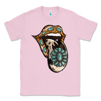 Bubblegum Pink Turquoise Gemstone Leopard Cowhide Tongue Classic Tee - Jasminsmagicworld