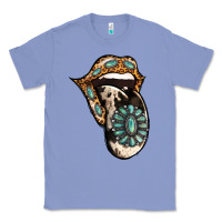 Colony Blue Turquoise Gemstone Leopard Cowhide Tongue Classic Tee - Jasminsmagicworld