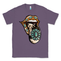 Lavender Turquoise Gemstone Leopard Cowhide Tongue Classic Tee - Jasminsmagicworld