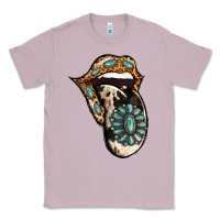 Lilac Turquoise Gemstone Leopard Cowhide Tongue Classic Tee - Jasminsmagicworld