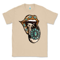Mushroom Turquoise Gemstone Leopard Cowhide Tongue Classic Tee - Jasminsmagicworld