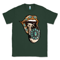 Sports Green Turquoise Gemstone Leopard Cowhide Tongue Classic Tee - Jasminsmagicworld