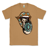 Toasted Coconut Turquoise Gemstone Leopard Cowhide Tongue Classic Tee - Jasminsmagicworld