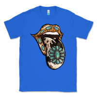 True Royal Turquoise Gemstone Leopard Cowhide Tongue Classic Tee - Jasminsmagicworld
