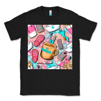 Black hospital nurse coffee cups with leopard seamless pattern bbs Classic Tee - BundleAndBundleShop
