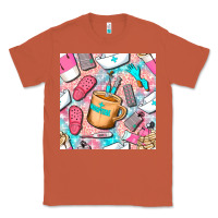 Copper hospital nurse coffee cups with leopard seamless pattern bbs Classic Tee - BundleAndBundleShop