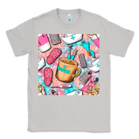 Moon Dust hospital nurse coffee cups with leopard seamless pattern bbs Classic Tee - BundleAndBundleShop
