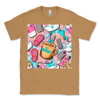 Toasted Coconut hospital nurse coffee cups with leopard seamless pattern bbs Classic Tee - BundleAndBundleShop