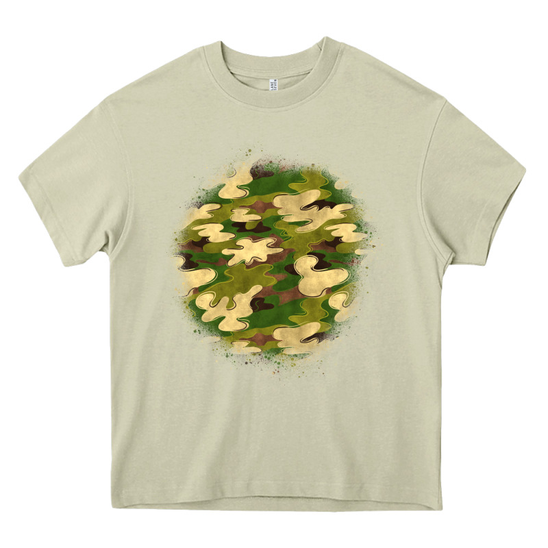 Camouflage Patch 2 Heavy Core Tee by BundleAndBundleShop | Teevron