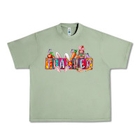Oil Green teacher easrter day Urban Heavy Tee - RacoonDesign