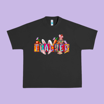 Teacher Easrter Day Urban Heavy Tee Designed By Racoondesign