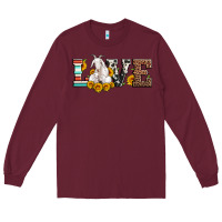 Burgundy love goats serape cowhide leopard goat family Long Sleeve Tee - Artiststas