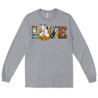 Heather Grey love goats serape cowhide leopard goat family Long Sleeve Tee - Artiststas