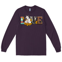Plum love goats serape cowhide leopard goat family Long Sleeve Tee - Artiststas