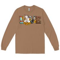 Toasted Coconut love goats serape cowhide leopard goat family Long Sleeve Tee - Artiststas