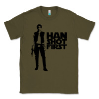 Army Green han shot first Classic Tee - linhVisuals