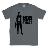 Charcoal Heather han shot first Classic Tee - linhVisuals