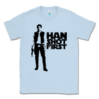 Dusty Blue han shot first Classic Tee - linhVisuals
