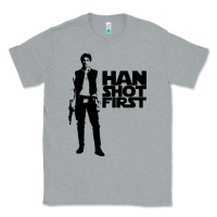 Heather Grey han shot first Classic Tee - linhVisuals