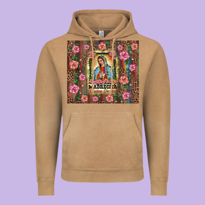 Madrecita Muchas Gracias Vintage Hoodie Designed By Barkaloodesign