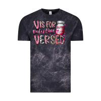 Cloud Black v is for valentine versed Vintage Tee - RacoonDesign