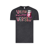 Vintage Black v is for valentine versed Vintage Tee - RacoonDesign