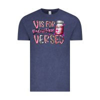 Vintage Denim v is for valentine versed Vintage Tee - RacoonDesign