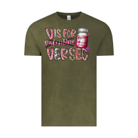 Vintage Olive v is for valentine versed Vintage Tee - RacoonDesign