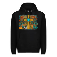 Black fall cross Premium Hoodie - RanaPortraitStore