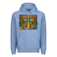 Colony Blue fall cross Premium Hoodie - RanaPortraitStore