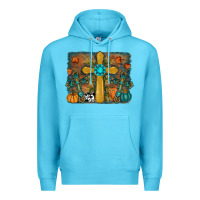 Ocean Blue fall cross Premium Hoodie - RanaPortraitStore