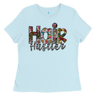 Baby Blue hair hustler Ladies Tee - SublimationCraftShop