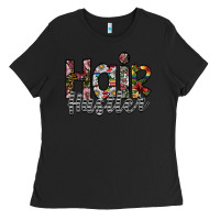 Black hair hustler Ladies Tee - SublimationCraftShop