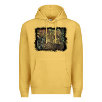 Antique Gold camouflage leopard background Premium Hoodie - BarkalooDesign