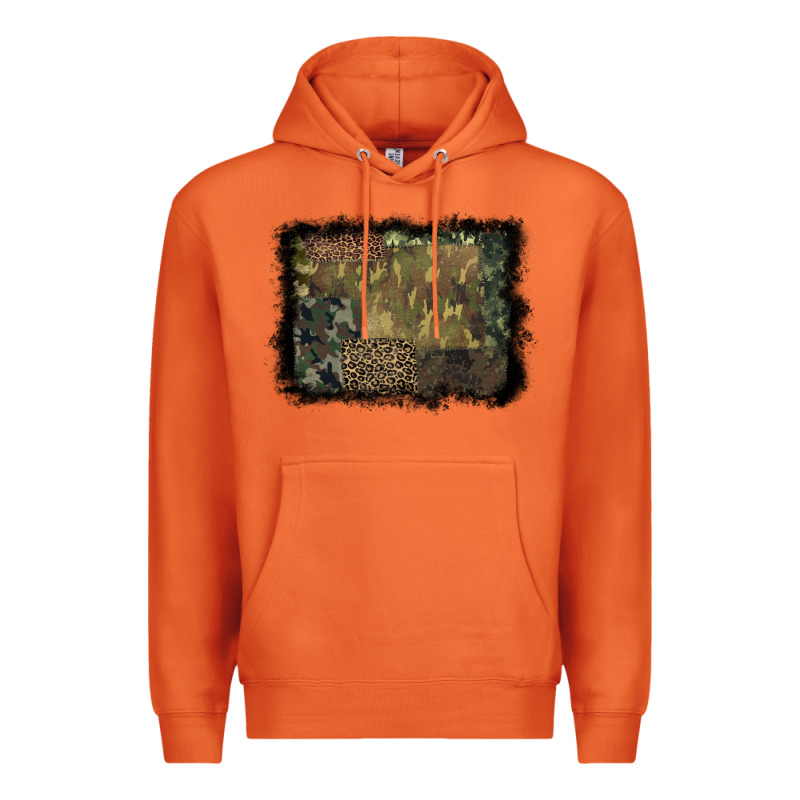 Camouflage Leopard Background Premium Hoodie by BarkalooDesign | Teevron