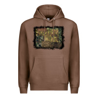Chestnut camouflage leopard background Premium Hoodie - BarkalooDesign
