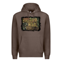 Coffee camouflage leopard background Premium Hoodie - BarkalooDesign