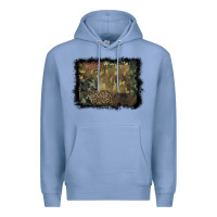 Colony Blue camouflage leopard background Premium Hoodie - BarkalooDesign