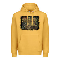 Mustard camouflage leopard background Premium Hoodie - BarkalooDesign