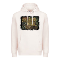 Pale Pink camouflage leopard background Premium Hoodie - BarkalooDesign
