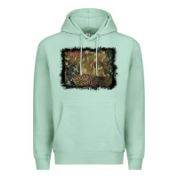 Seafoam camouflage leopard background Premium Hoodie - BarkalooDesign