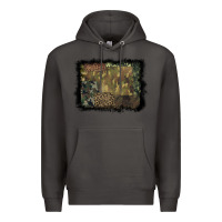 Smoke camouflage leopard background Premium Hoodie - BarkalooDesign